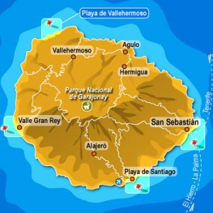 La Gomera, plattegrond